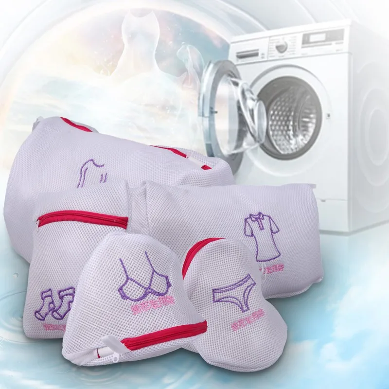 5Pcs/Set Double Layer Mesh Laundry Bag Thickened Zippered Clothes Bra Underwear Protector Laundry Bags for Washing Machines
5Pcs/Set Double Layer Mesh Laundry Bag Thickened Zippered Clothes Bra Underwear Protector Laundry Bags for Washing Machines