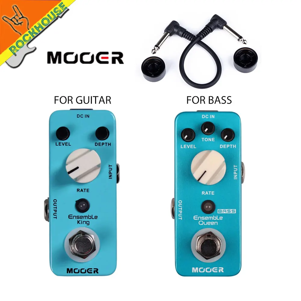 Винтажная педаль для гитары MOOER Ensemble King & Queen Chorus Аналоговый тон|true bypass|bass chorus pedalbass