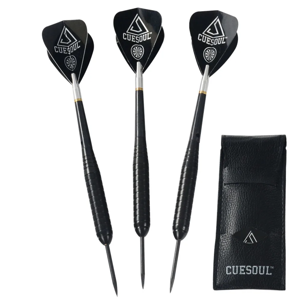 Cuesoul Steel Tip Dart Set with 24 Grams Brass Barrel & Aluminum Shafts and Wallet
Cuesoul Steel Tip Dart Set with 24 Grams Brass Barrel & Aluminum Shafts and Wallet