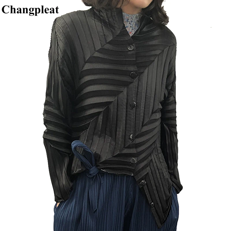 Женская плиссированная куртка Changpleat, однотонная приталенная куртка с длинным рукавом, оригинального дизайна, весна 2019
Женская плиссированная куртка Changpleat, однотонная приталенная куртка с длинным рукавом, оригинального дизайна, весна 2019