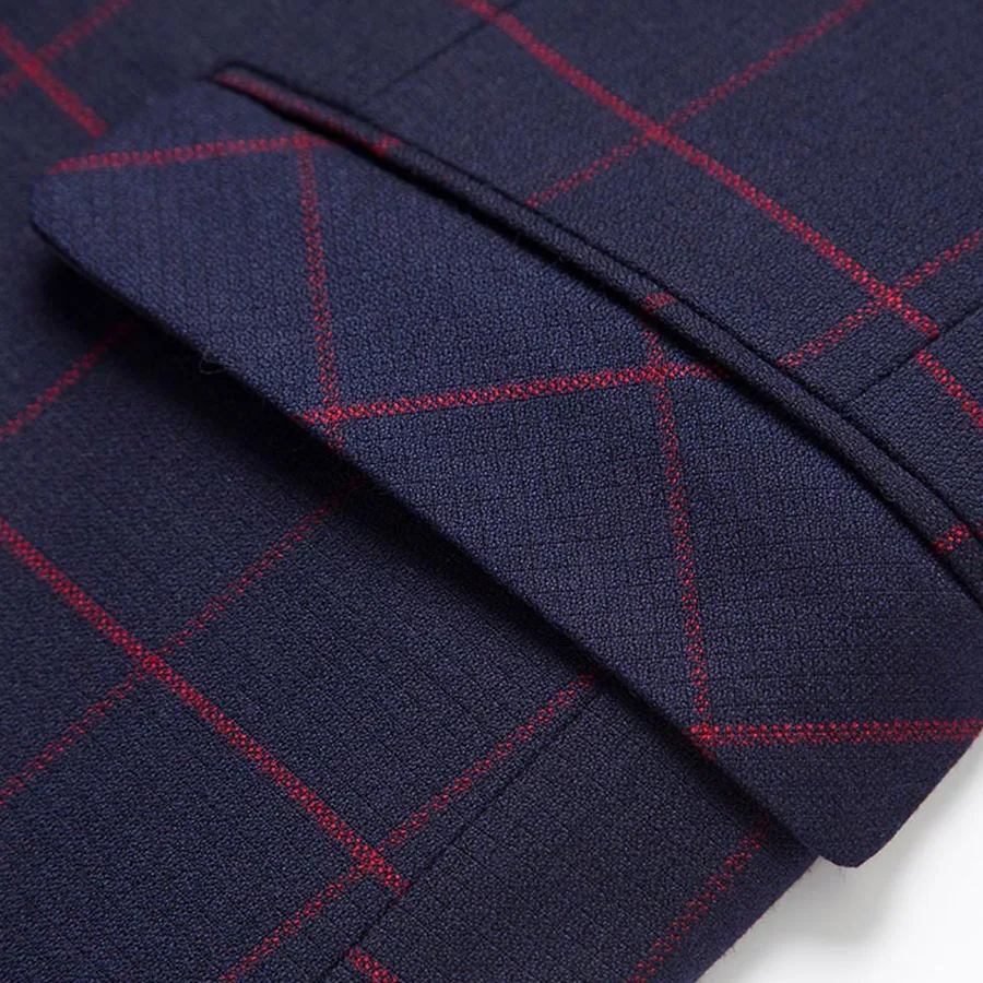 Men 3 Pieces Suits Casual Slim Fit Jacket Pant Vest Classic Plaid Luxury M-4XL Clothes T247
Men 3 Pieces Suits Casual Slim Fit Jacket Pant Vest Classic Plaid Luxury M-4XL Clothes T247