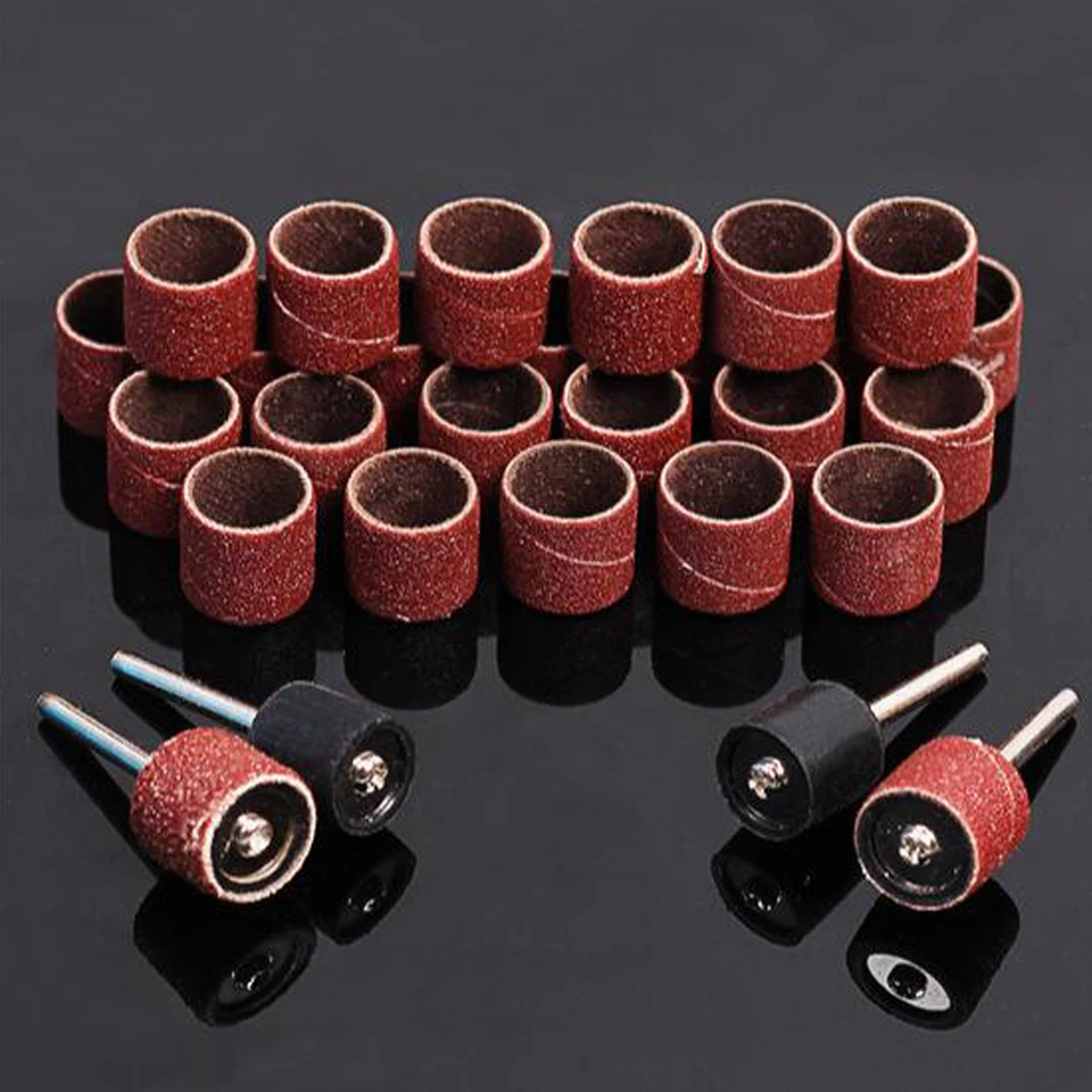 Sanding Bands 14mm Drum Sanding Kit Sandpaper + 2 Drum Rubber Mandrels For Sand Shape Groove Woods Fiberglass Dremel Rotary Tool
Sanding Bands 14mm Drum Sanding Kit Sandpaper + 2 Drum Rubber Mandrels For Sand Shape Groove Woods Fiberglass Dremel Rotary Tool