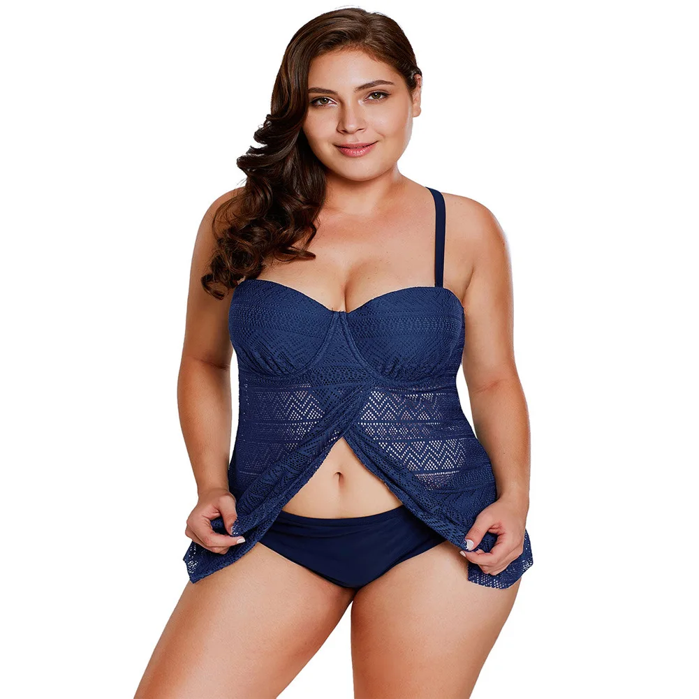 European and American Big-size Swimsuit Cross Crane with Steel Triangle Low Split Swimsuit Sexy Swimsuit Bikini Set
European and American Big-size Swimsuit Cross Crane with Steel Triangle Low Split Swimsuit Sexy Swimsuit Bikini Set