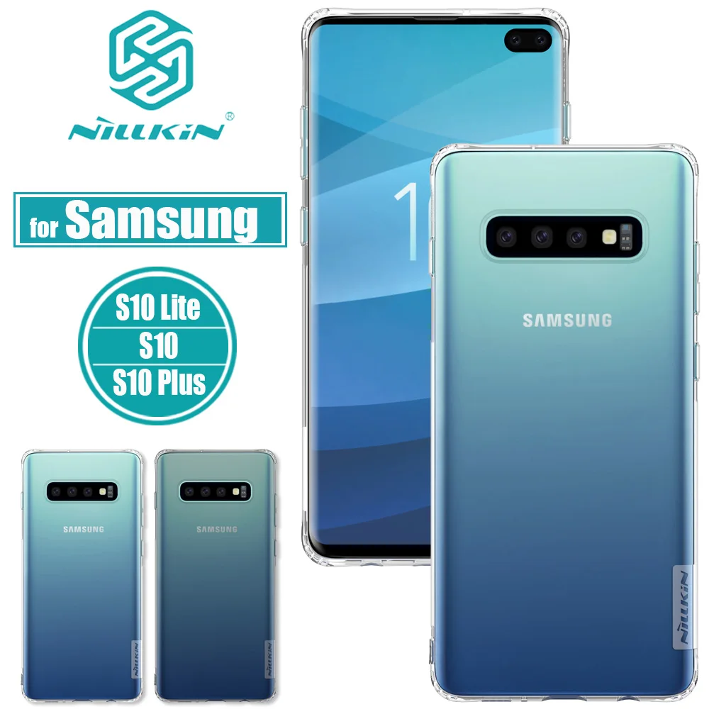 Nilkin чехол для Samsung Galaxy S10 Plus мягкий силиконовый прозрачный ТПУ Nillkin Lite|Бамперы| |