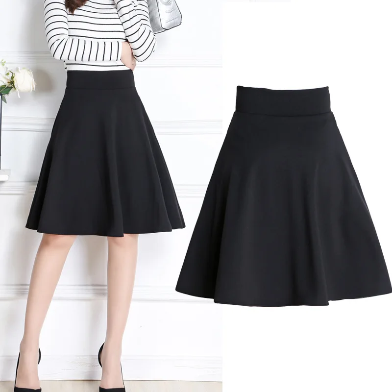 Korean Style Black Red A-line Skirt Women Summer Vintage Elegant Office Lady Long Skirts High Waist Midi Skirt
Korean Style Black Red A-line Skirt Women Summer Vintage Elegant Office Lady Long Skirts High Waist Midi Skirt