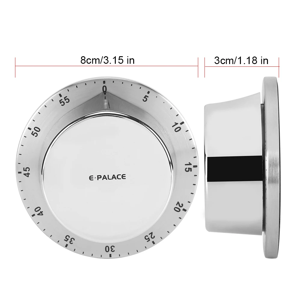 Magnetic Stainless Steel Kitchen Timer Body Mechanical Timer Alarm Cooking Countdown Clock 60 Minutes Kitchen Timer Cooking Tool
Magnetic Stainless Steel Kitchen Timer Body Mechanical Timer Alarm Cooking Countdown Clock 60 Minutes Kitchen Timer Cooking Tool