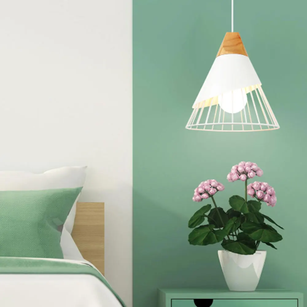 Nordic Pendant Lights Wooden Pendant Lamp Modern Lighting LED Hanging Lamp for Bedroom Kitchen Hotel Hall Shop MY