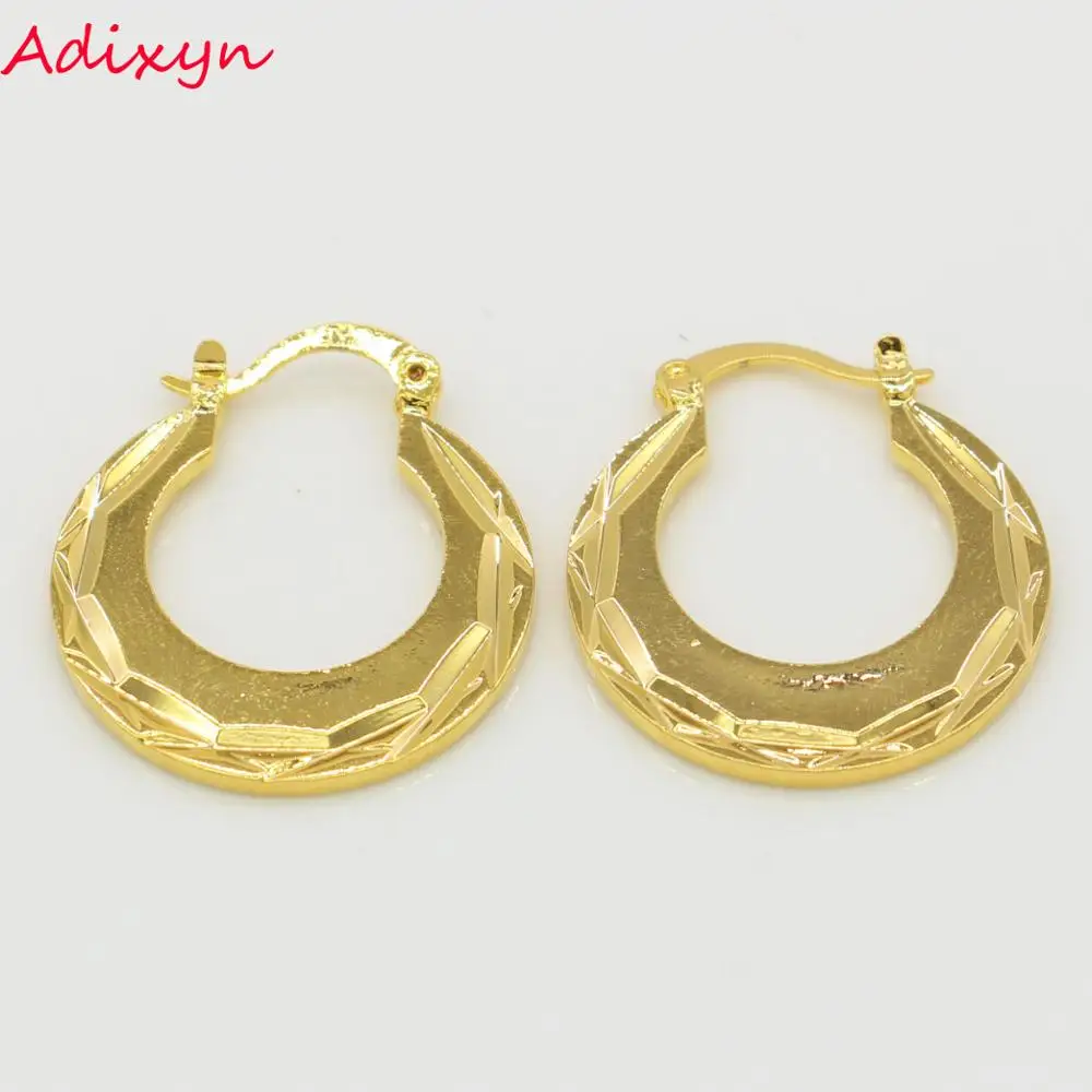 Adixyn Wholesale Big Size African Earrings for Women/Girls/Kids Gold Color Jewelry Hoop Earrings Party Gifts
Adixyn Wholesale Big Size African Earrings for Women/Girls/Kids Gold Color Jewelry Hoop Earrings Party Gifts