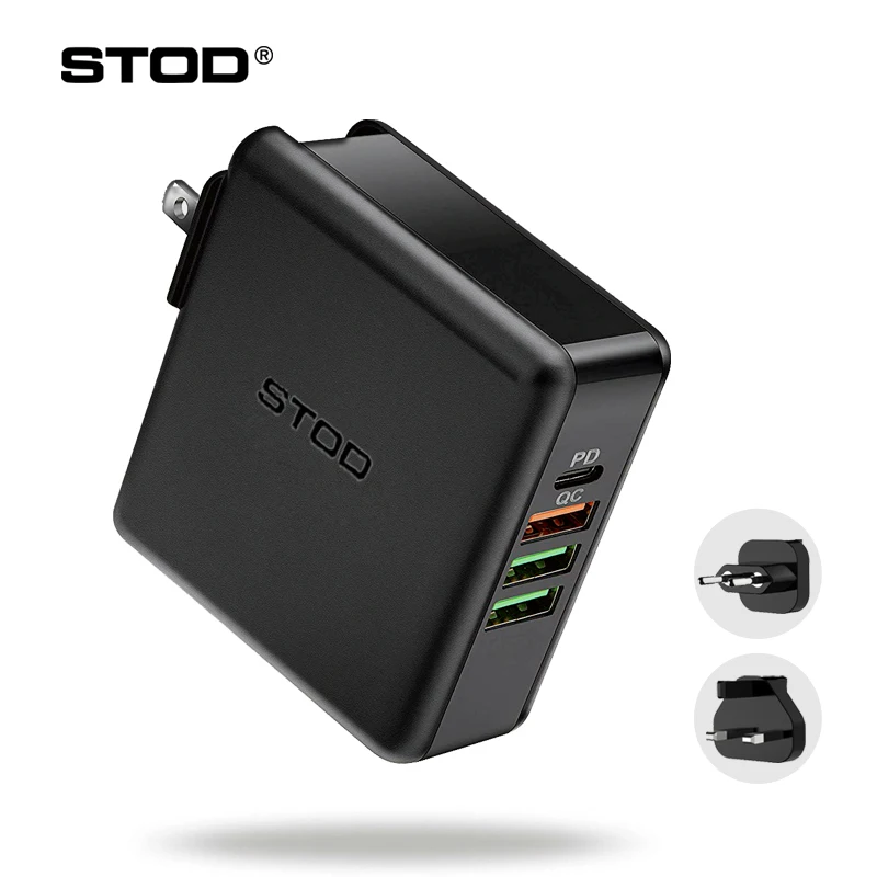 Зарядное устройство STOD сетевое с USB портами и поддержкой быстрой зарядки 60