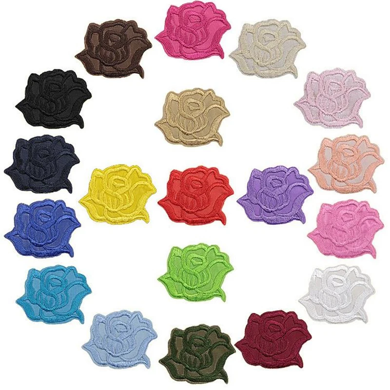 10 pcs Rose Patches Iron On Embroidered Patch For Cloth Cartoon Badge Garment Appliques DIY Accessory Badges Size:4.3x3.4cm
10 pcs Rose Patches Iron On Embroidered Patch For Cloth Cartoon Badge Garment Appliques DIY Accessory Badges Size:4.3x3.4cm