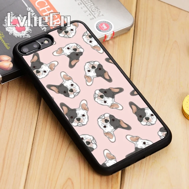 Чехол для телефона LvheCn с французским бульдогом iPhone 5 6 s 7 8 plus 11 12 Pro X XR XS Max Samsung Galaxy S6