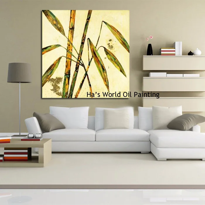 Free Shipping Hand-painted modern home decor wall art picture bamboo oil painting on canvas for living room canvas painting
Free Shipping Hand-painted modern home decor wall art picture bamboo oil painting on canvas for living room canvas painting