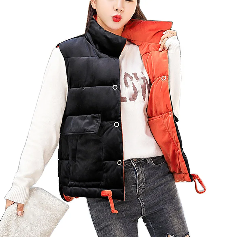 Ms Cotton vest Double-sided coat female autumn winter new Korean Short paragraph down cotton vest women thick warm cotton coat
Ms Cotton vest Double-sided coat female autumn winter new Korean Short paragraph down cotton vest women thick warm cotton coat