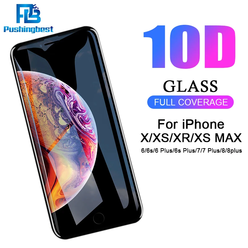 Новый 10D пленка для экрана iPhone 7 8 6s плюс экран протектор X XS XR XSMAX стекло защитная