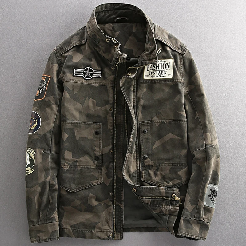 XXXXL Military Jacket Mens Spring Safari Style Streetwear Pilot Man's Jackets Camouflage Outerwear Spring Summer Overcoats A542
XXXXL Military Jacket Mens Spring Safari Style Streetwear Pilot Man's Jackets Camouflage Outerwear Spring Summer Overcoats A542