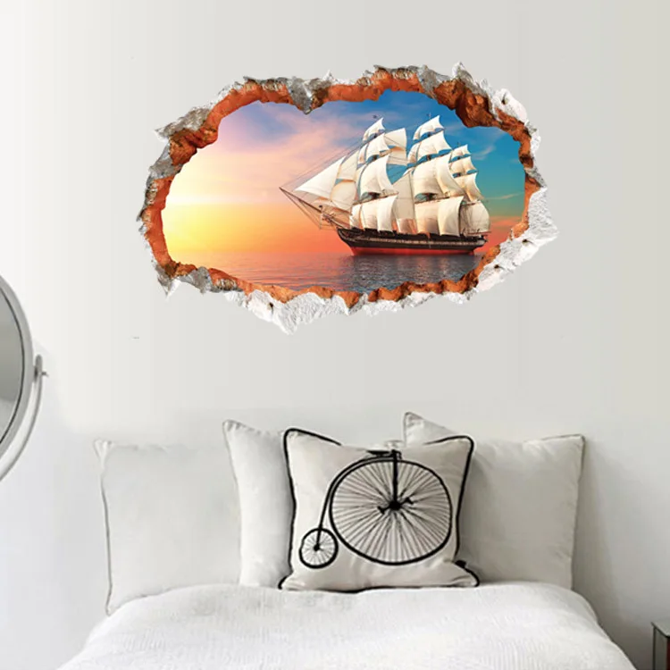 Aw3022A sailing the sea wall sticker fashion creative 3D stereo effect wall sticker wall mural
Aw3022A sailing the sea wall sticker fashion creative 3D stereo effect wall sticker wall mural