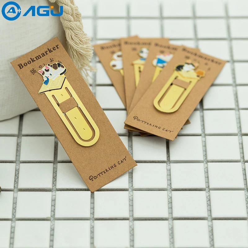 AAGU 1 Pcs Lovely Cartoon Pottering Cat Bookmark Markers Kawaii Kittens Metal Bookmark School Office Supplies Stationery
AAGU 1 Pcs Lovely Cartoon Pottering Cat Bookmark Markers Kawaii Kittens Metal Bookmark School Office Supplies Stationery