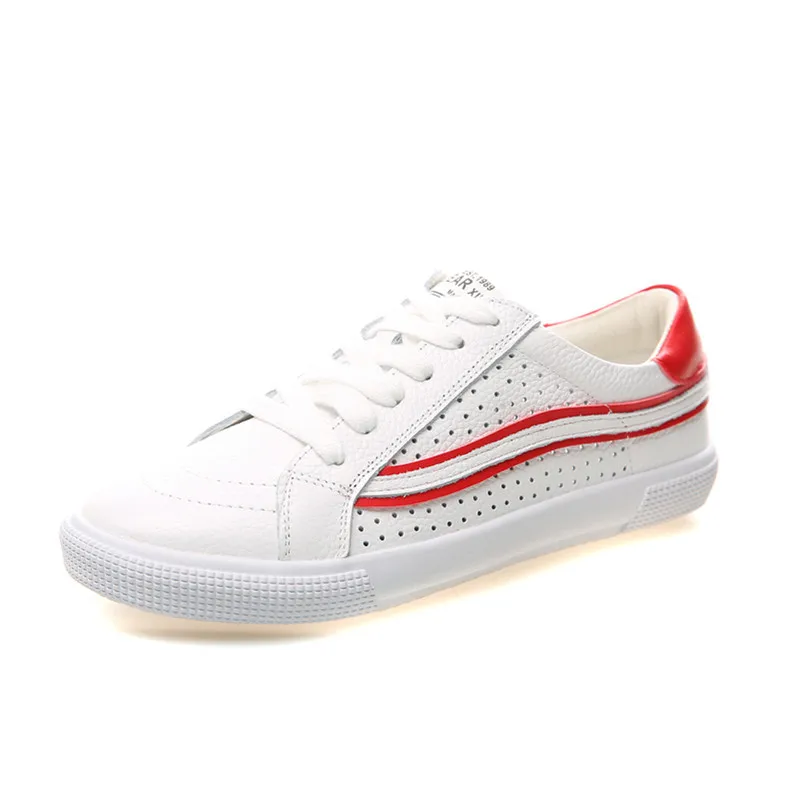 Womens Sneakers Genuine Leather White Shoes Breathable Women's Flats Ladies Brand Sneakers Sweet Students Casual Shoes YX072
Womens Sneakers Genuine Leather White Shoes Breathable Women's Flats Ladies Brand Sneakers Sweet Students Casual Shoes YX072