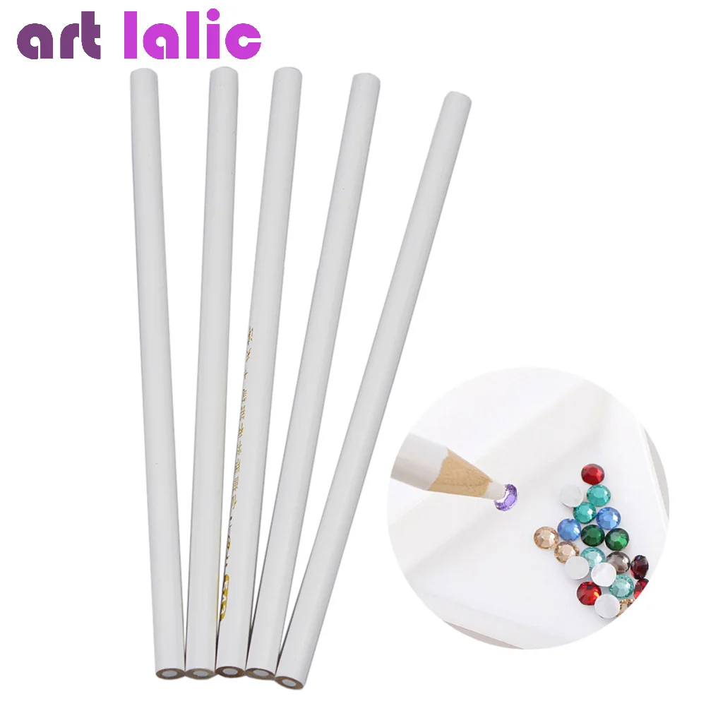 5Pcs Wax Dotting Pen Nail Art Rhinestones Gems Crystal Tools Professional Pick Up Pencil Manicure
5Pcs Wax Dotting Pen Nail Art Rhinestones Gems Crystal Tools Professional Pick Up Pencil Manicure