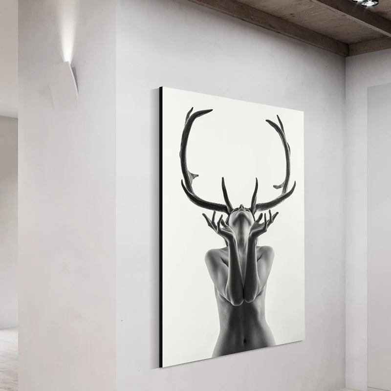 HD Printed Black and White Antlers Woman Model Abstract Canvas Painting Art Wall Decor Canvas For Living Room Decor 1 Piece
HD Printed Black and White Antlers Woman Model Abstract Canvas Painting Art Wall Decor Canvas For Living Room Decor 1 Piece
