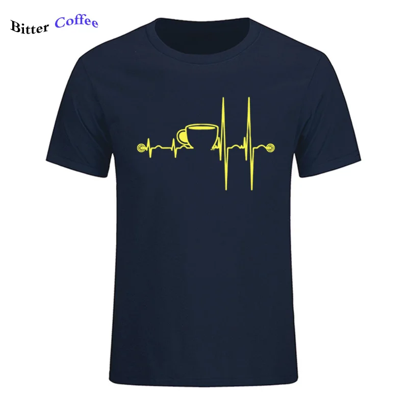 Summer Hot Sale New 100% Cotton Men T Shirt Men's Funny Coffee Cup Heartbeat T-shirt Men's O-Neck Short-sleeve Tops Tees
Summer Hot Sale New 100% Cotton Men T Shirt Men's Funny Coffee Cup Heartbeat T-shirt Men's O-Neck Short-sleeve Tops Tees