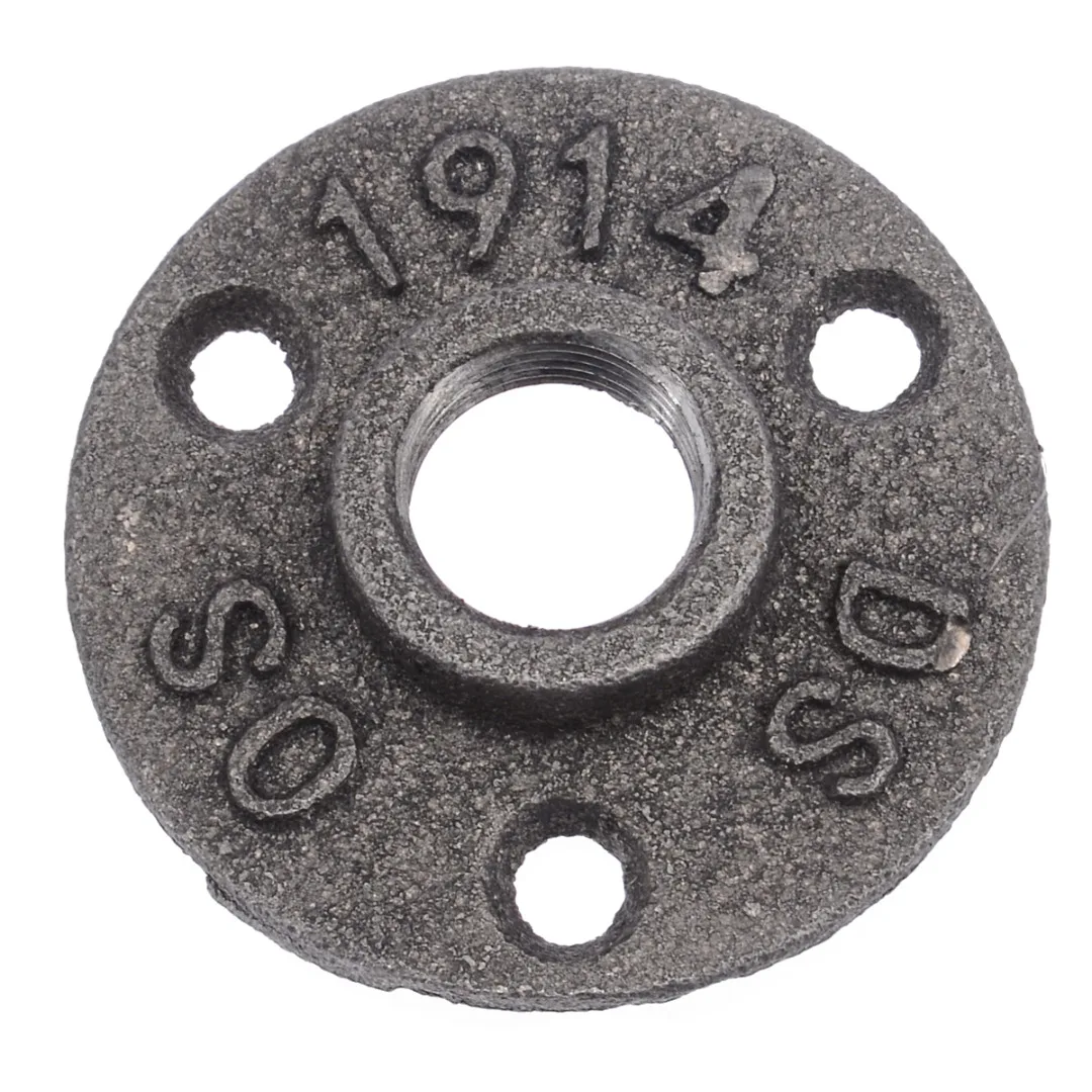 1/2 Inch 3/4 Inch Thread BSP Malleable Iron Pipe Fittings Wall Mount Floor Flange Pipe Fittings Hardware Tools
1/2 Inch 3/4 Inch Thread BSP Malleable Iron Pipe Fittings Wall Mount Floor Flange Pipe Fittings Hardware Tools