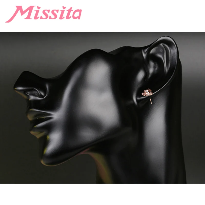 MISSITA Romantic Rose Gold Crown Earrings for Women Wedding Silver Color Jewelry Brand Stud Earrings Anniversary HOT SELL Gift
MISSITA Romantic Rose Gold Crown Earrings for Women Wedding Silver Color Jewelry Brand Stud Earrings Anniversary HOT SELL Gift