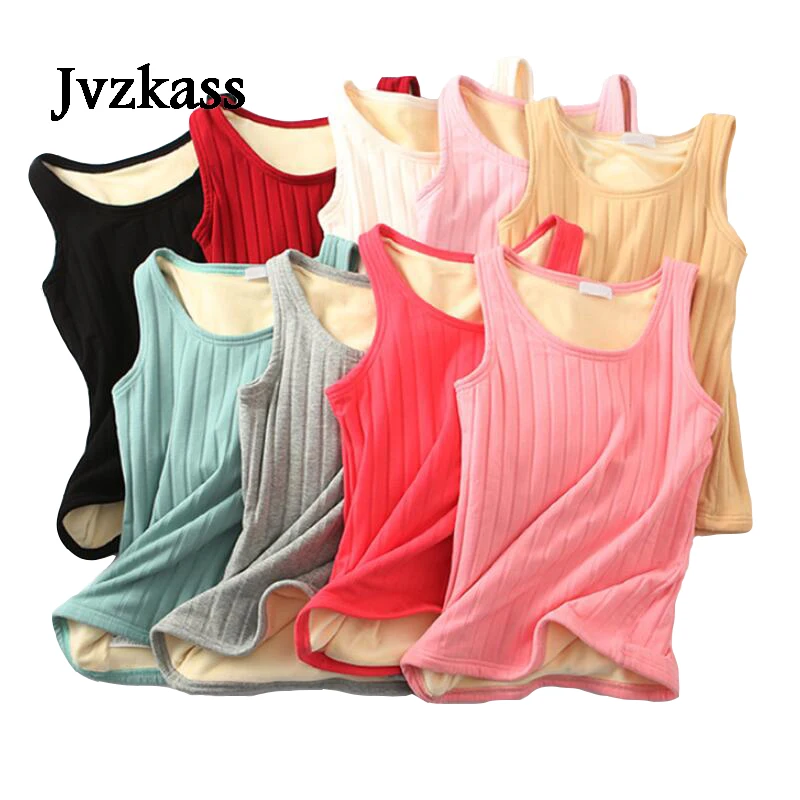 Jvzkass autumn and winter new double plus velvet vest women's thick Sling bottoming shirt cotton inside sleeveless warm top Z265
Jvzkass autumn and winter new double plus velvet vest women's thick Sling bottoming shirt cotton inside sleeveless warm top Z265