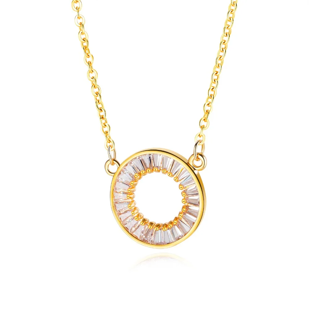 Fashion trend personality design necklace women Simple circle temperament pendant Holiday gift 3-KX709 | Украшения и аксессуары