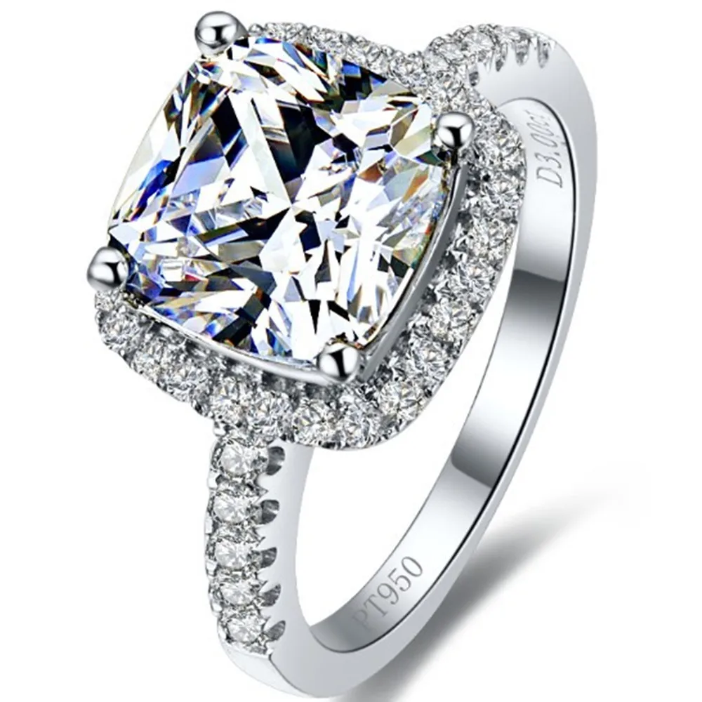 Affordable 3Ct Cushion Cut Diamond Ring Romantic Proposal Jewelry 925 Sterling Silver Ring White Gold Color
Affordable 3Ct Cushion Cut Diamond Ring Romantic Proposal Jewelry 925 Sterling Silver Ring White Gold Color