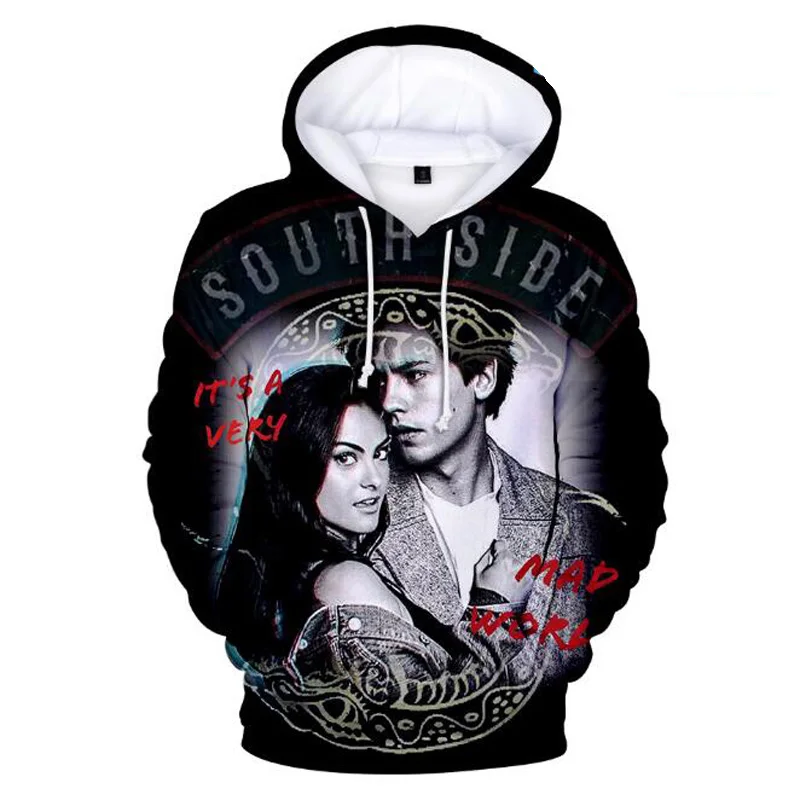3d-толстовка Riverdale с капюшоном для мужчин и женщин, уличная одежда в стиле хип-хоп со змеиным принтом «South Side Serpents», забавная куртка с капюшоно... 
3d-толстовка Riverdale с капюшоном для мужчин и женщин, уличная одежда в стиле хип-хоп со змеиным принтом «South Side Serpents», забавная куртка с капюшоно...