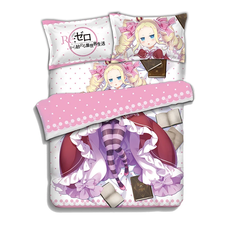 Re Zero Kara Hajimeru Lsekai Seikatsu Anime Bedding Sheet Bedding Sets Bedcover Pillow Case 4PCS
Re Zero Kara Hajimeru Lsekai Seikatsu Anime Bedding Sheet Bedding Sets Bedcover Pillow Case 4PCS