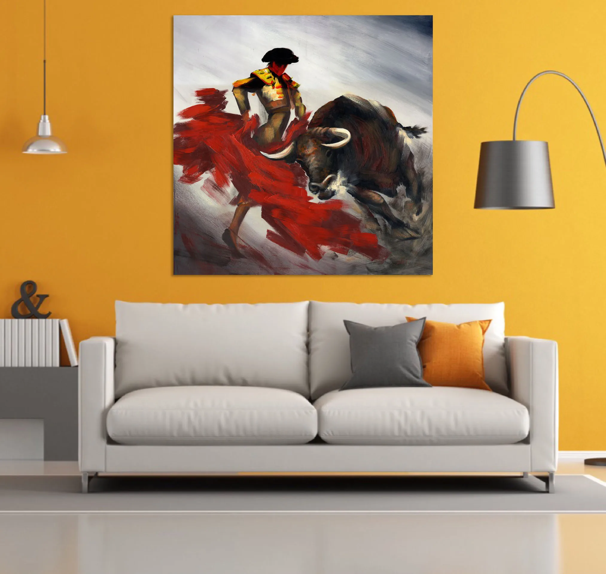Bullfighting Animal Handpainted Oil Painting Home Wall Art Decor Large Modern Wall Painting On Canvas For Living Room
Bullfighting Animal Handpainted Oil Painting Home Wall Art Decor Large Modern Wall Painting On Canvas For Living Room