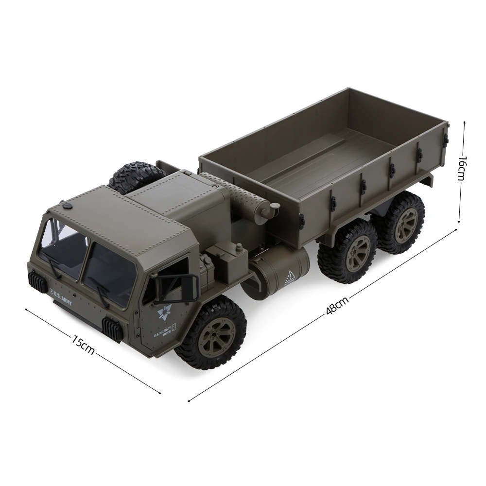 Военный грузовик Fayee 1/12 военный автомобиль с дистанционным управлением 2 4G 6WD 20