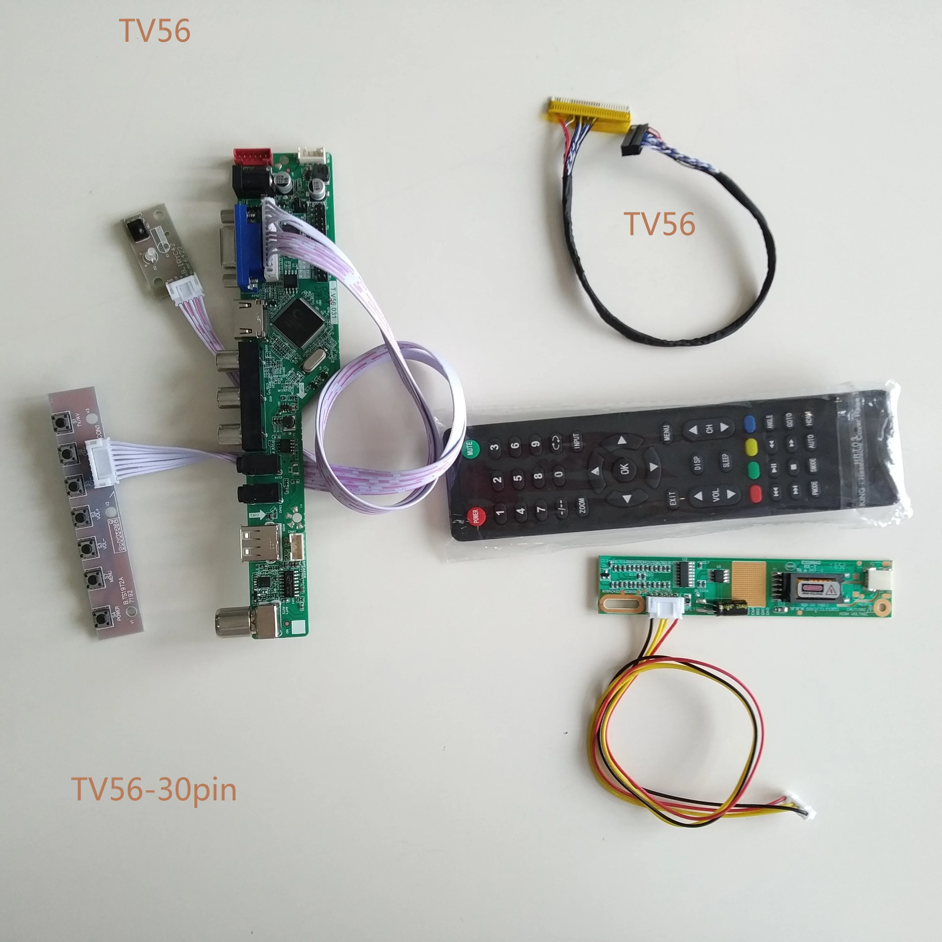 ТВ AV VGA USB ЖК светодиодный контроллер платы контроллера карты для LP154WX4(TL)(A3)/TLA4 1280*800