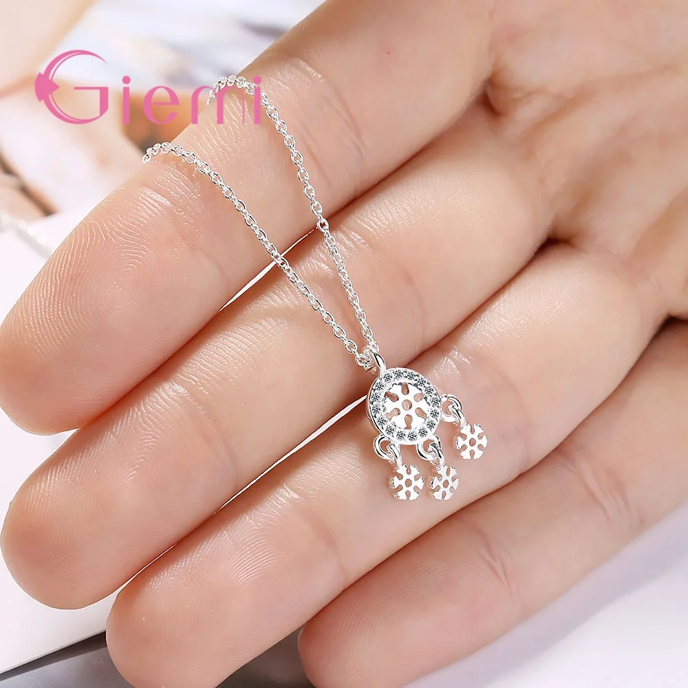 Hot sale Original 925 Sterling Silver Shinny Crystal Dreamcatcher Pendants Necklace For Women Girls Jewelry Party Gifts
Hot sale Original 925 Sterling Silver Shinny Crystal Dreamcatcher Pendants Necklace For Women Girls Jewelry Party Gifts
