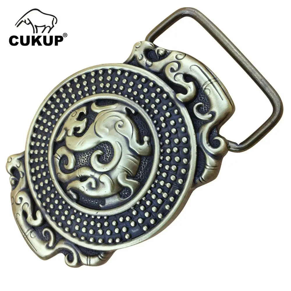 CUKUP Chinese Unique Design The Tang Dynasty Dragon Brass Buckle Metal 3.7-3.9cm Wide Belt Cowboy Buckles Only for Men BRK031
CUKUP Chinese Unique Design The Tang Dynasty Dragon Brass Buckle Metal 3.7-3.9cm Wide Belt Cowboy Buckles Only for Men BRK031