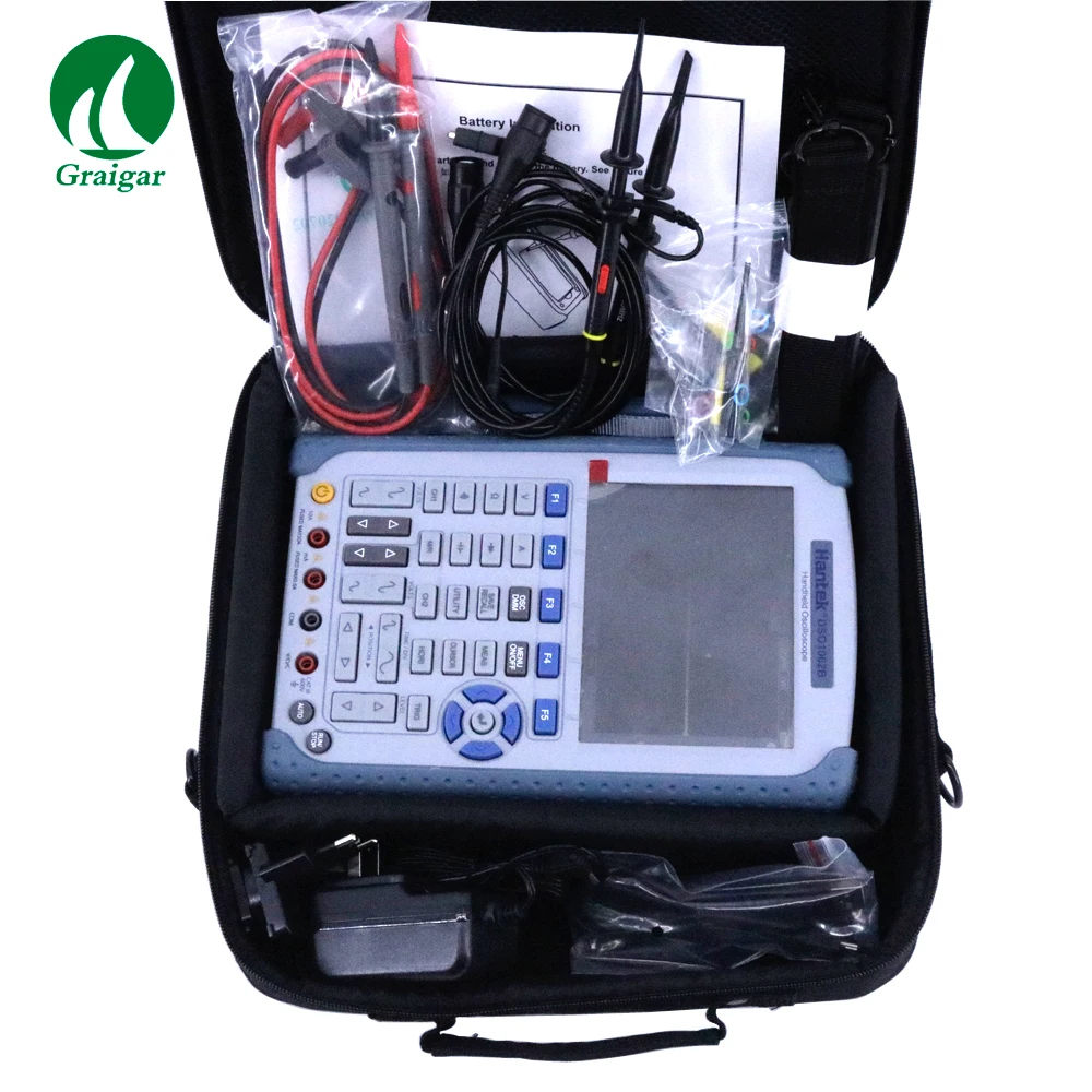 Hantek DSO1062B цифровой Ручной осциллограф, мультиметр 2CH 60 МГц 1Gsa/S частота дискретизации 1 м глубина памяти 6000 отсчетов
Hantek DSO1062B цифровой Ручной осциллограф, мультиметр 2CH 60 МГц 1Gsa/S частота дискретизации 1 м глубина памяти 6000 отсчетов