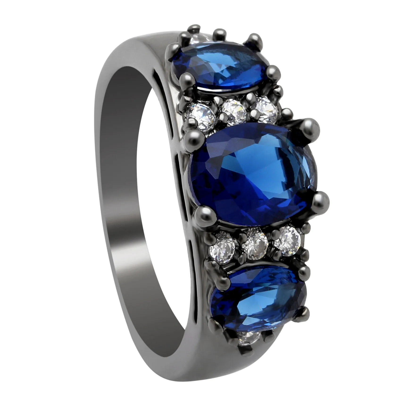 New Black Gold Color Rings For Women Romantic Bridal Fashion Jewelry Gift Blue Green Red CZ Zircon Wedding Engagement Anilos
New Black Gold Color Rings For Women Romantic Bridal Fashion Jewelry Gift Blue Green Red CZ Zircon Wedding Engagement Anilos