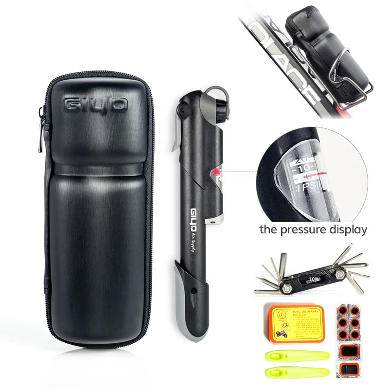 GIYO Bicycle Repair Tools Set Portable Bike Tire Repair Kits Bicycle Tool Pump Spanner Cycling Puncture Repair Tool Bag Storage
GIYO Bicycle Repair Tools Set Portable Bike Tire Repair Kits Bicycle Tool Pump Spanner Cycling Puncture Repair Tool Bag Storage