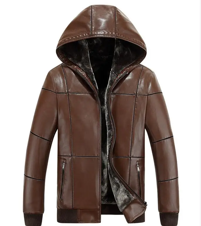 M-5XL HOT / Spring Men's New Fashion With a hat thicker casual plus velvet pu leather jacket
M-5XL HOT / Spring Men's New Fashion With a hat thicker casual plus velvet pu leather jacket