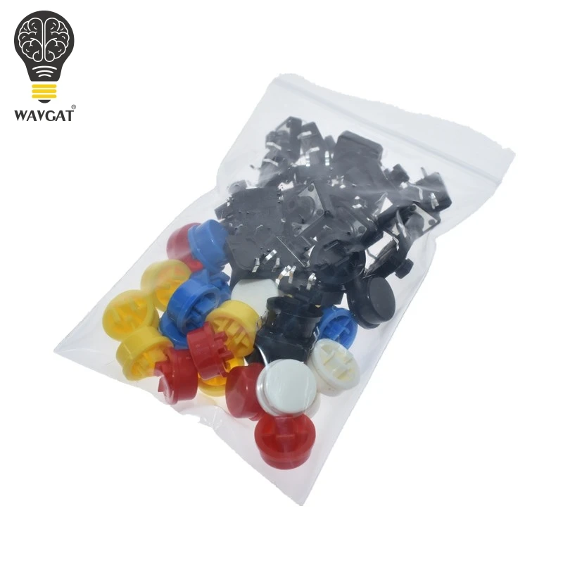 25pcs 12X12MM Big key module Big button module Light touch switch module with hat High level output for arduino usb DIY Kit.
25pcs 12X12MM Big key module Big button module Light touch switch module with hat High level output for arduino usb DIY Kit.