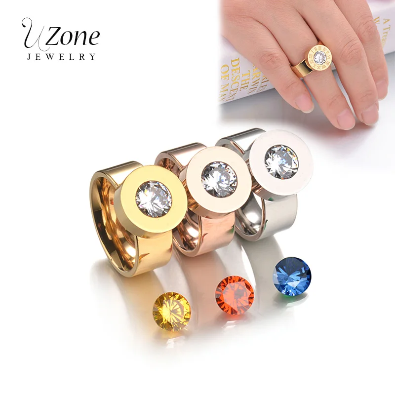 Uzone Replaceable Birthday Stone 3 Color free CZ Stainless Steel Ring For Women Ring Gift Party Wedding Jewelry Drop Shippng
Uzone Replaceable Birthday Stone 3 Color free CZ Stainless Steel Ring For Women Ring Gift Party Wedding Jewelry Drop Shippng