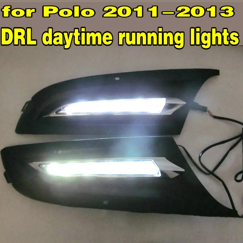 1 комплект СИД автомобиля для Volkswagen Polo 2010 2011 2012 2013 DRL Габаритные огни переход туман