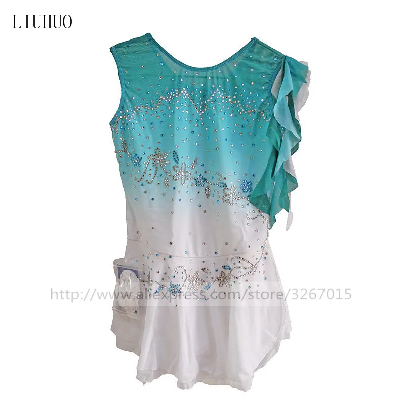 LIUHUO Women Girls Performance Ballet Gymnastics Competition Leotard Ice Figure Skating Dress Dance Costume Blue White Gradient
LIUHUO Women Girls Performance Ballet Gymnastics Competition Leotard Ice Figure Skating Dress Dance Costume Blue White Gradient