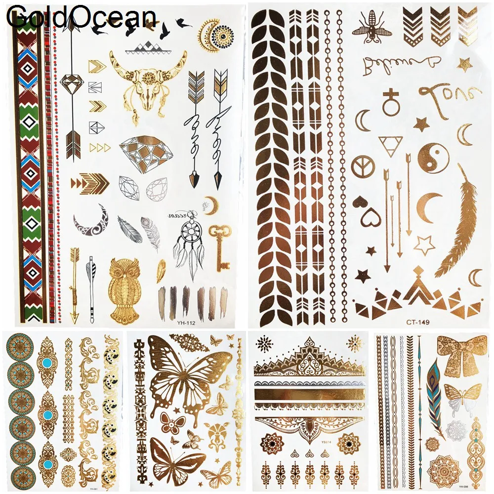 Summer Arrow Gold Metallic Temporary Tattoo Stickers Girls Body Arm Art Flash Gadgets Tatoos Women Hand Finger Face Tattoo Chain
Summer Arrow Gold Metallic Temporary Tattoo Stickers Girls Body Arm Art Flash Gadgets Tatoos Women Hand Finger Face Tattoo Chain
