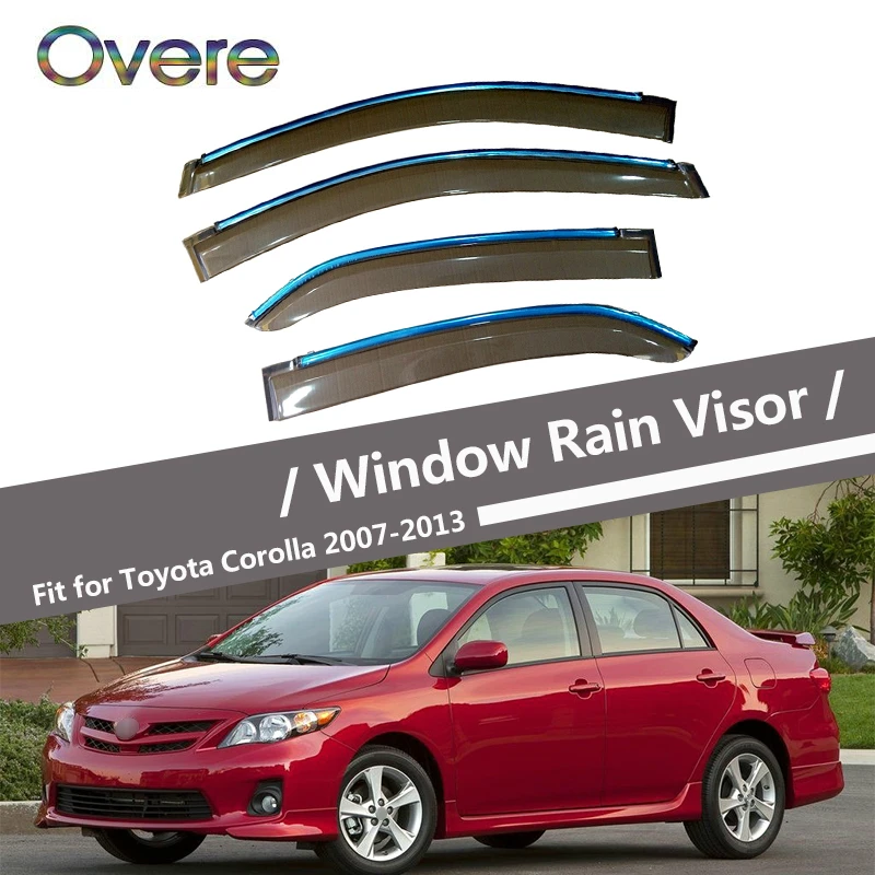 Overe 4Pcs/1Set Smoke Window Rain Visor For Toyota Corolla E140/E150 2007-2010 2011 2012 2013 Awnings Shelters Accessories
Overe 4Pcs/1Set Smoke Window Rain Visor For Toyota Corolla E140/E150 2007-2010 2011 2012 2013 Awnings Shelters Accessories