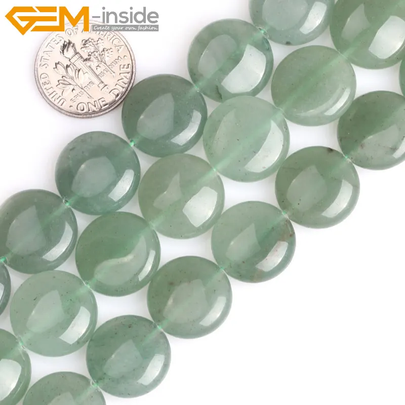 Gem-inside Natural 15mm Coin Green Aventurine Beads For popular fashion Jewelry Making Strand 15"DIY gift
Gem-inside Natural 15mm Coin Green Aventurine Beads For popular fashion Jewelry Making Strand 15"DIY gift