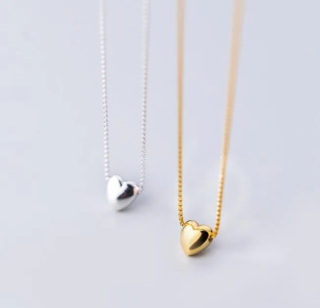 1pc 5mm small 100% real 925 Sterling Silver Fine Jewelry Polished Rounded White/ Golden Heart Love Necklace Pendant GTLX1815
1pc 5mm small 100% real 925 Sterling Silver Fine Jewelry Polished Rounded White/ Golden Heart Love Necklace Pendant GTLX1815