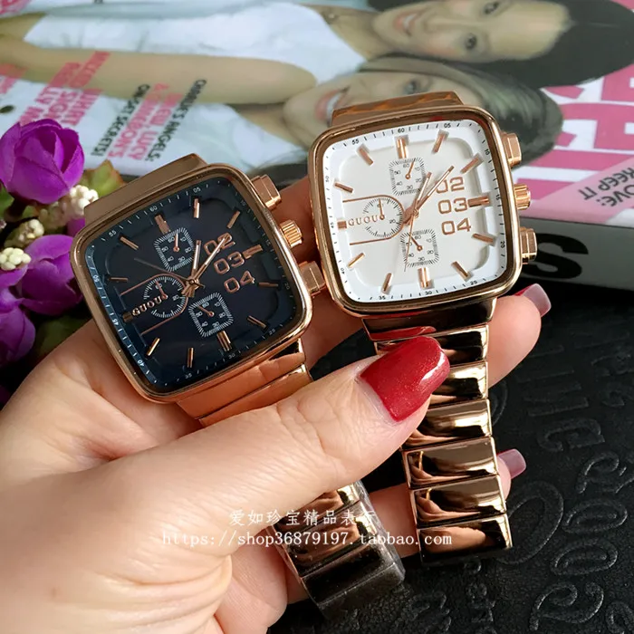 HK famous Brand Genuine explosion models square lovers personality large dial Gold Steel Band Luxury Girl Gift Wristwatches
HK famous Brand Genuine explosion models square lovers personality large dial Gold Steel Band Luxury Girl Gift Wristwatches